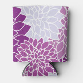 Dahlia-Blume, Muster von Blume, Lila Dahlia Dosenkühler (Vorderseite)