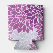 Dahlia-Blume, Muster von Blume, Lila Dahlia Dosenkühler (Rückseite)