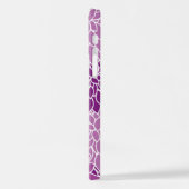 Dahlia-Blume, Muster von Blume, Lila Dahlia iPhone Hülle (Linke Seite)