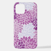 Dahlia-Blume, Muster von Blume, Lila Dahlia iPhone Hülle (Rückseite)