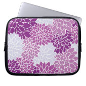 Dahlia-Blume, Muster von Blume, Lila Dahlia Laptopschutzhülle (Vorderseite)