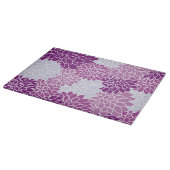 Dahlia-Blume, Muster von Blume, Lila Dahlia Schneidebrett (Ecke)