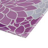Dahlia-Blume, Muster von Blume, Lila Dahlia Schneidebrett (Ecke)