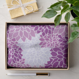 Dahlia-Blume, Muster von Blume, Lila Dahlia Seidenpapier