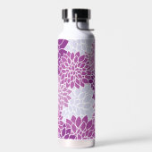 Dahlia-Blume, Muster von Blume, Lila Dahlia Trinkflasche (Links)