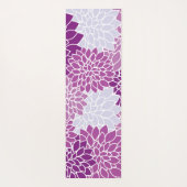 Dahlia-Blume, Muster von Blume, Lila Dahlia Yogamatte (Rückseite)