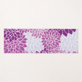 Dahlia-Blume, Muster von Blume, Lila Dahlia Yogamatte (Vorderseite (Horizontal))