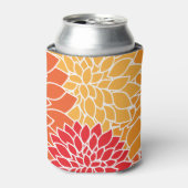 Dahlia-Blume, Muster von Blume, Orange Dahlia Dosenkühler (Kanne Vorderseite)