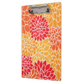 Dahlia-Blume, Muster von Blume, Orange Dahlia Klemmbrett (Links)