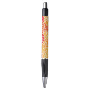 Dahlia-Blume, Muster von Blume, Orange Dahlia Kugelschreiber