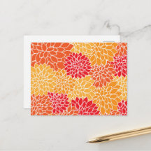 Dahlia-Blume, Muster von Blume, Orange Dahlia