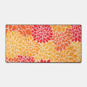 Dahlia-Blume, Muster von Blume, Orange Dahlia Schreibtischunterlage (Vorderseite)