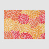 Dahlia-Blume, Muster von Blume, Orange Dahlia Seidenpapier (Vorderseite)