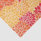 Dahlia-Blume, Muster von Blume, Orange Dahlia Seidenpapier (Ausschnitt)