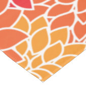 Dahlia-Blume, Muster von Blume, Orange Dahlia Tischdecke (Schrägansicht)