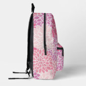Dahlia-Blume, Muster von Blume, rosa Dahlia Bedruckter Rucksack (Links)