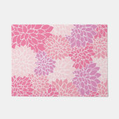 Dahlia-Blume, Muster von Blume, rosa Dahlia Fußmatte (Vorderseite)