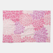 Dahlia-Blume, Muster von Blume, rosa Dahlia Geschirrtuch (Horizontal)