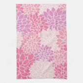 Dahlia-Blume, Muster von Blume, rosa Dahlia Geschirrtuch (Vertikal)