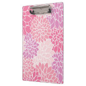 Dahlia-Blume, Muster von Blume, rosa Dahlia Klemmbrett (Links)