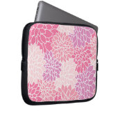 Dahlia-Blume, Muster von Blume, rosa Dahlia Laptopschutzhülle (Vorne Rechts)