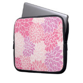 Dahlia-Blume, Muster von Blume, rosa Dahlia Laptopschutzhülle (Vorderseite Links)