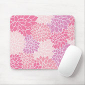 Dahlia-Blume, Muster von Blume, rosa Dahlia Mousepad (Mit Mouse)