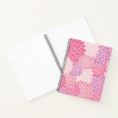 Dahlia-Blume, Muster von Blume, rosa Dahlia Notizblock (Innenseite)