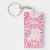 Dahlia-Blume, Muster von Blume, rosa Dahlia Schlüsselanhänger (Vorderseite)