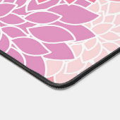 Dahlia-Blume, Muster von Blume, rosa Dahlia Schreibtischunterlage (Ecke)