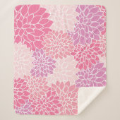 Dahlia-Blume, Muster von Blume, rosa Dahlia Sherpadecke (Vorderseite)