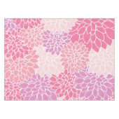 Dahlia-Blume, Muster von Blume, rosa Dahlia Tischdecke (Vorderseite (Horizontal))