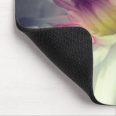 Dahlia Blume Nah Schwarz-Weiß Mousepad (Ecke)