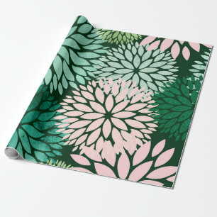 Dahlia Blume Natur Lover Gardener Gartenarbeit Geschenkpapier