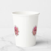 Dahlia-Blume Pappbecher (Rechts)