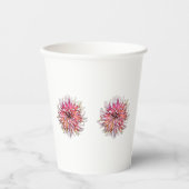 Dahlia-Blume Pappbecher (Vorderseite)