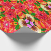 Dahlia Blume Pattern Geschenkpapier (Ecke)