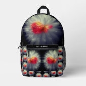 Dahlia Blume Personalisiert Bedruckter Rucksack (Vorderseite)