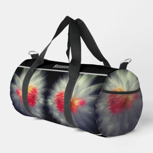 Dahlia Blume Personalisiert Duffle Bag (Rechte Ecke)