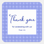 Dahlia Blume Personalisiert Party Stickers (Vorderseite)