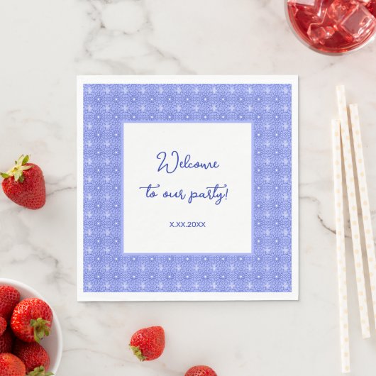 Dahlia Blume Personalisiertes Party Paper Napkins Serviette (Beispiel)