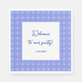 Dahlia Blume Personalisiertes Party Paper Napkins Serviette (Vorderseite)