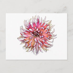 Dahlia-Blume Postkarte