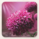 Dahlia Blume Rechteckiger Pappuntersetzer (Vorderseite)