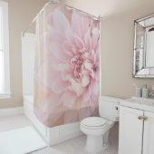 Dahlia Blume Rosa Creme und Blumen Duschvorhang (Beispiel)