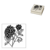Dahlia Blume Rubber Briefmarke Gummistempel (Stempel)