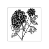 Dahlia Blume Rubber Briefmarke Gummistempel (Prägung)