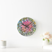 DAHLIA BLUME RUNDE WANDUHR (Zuhause)
