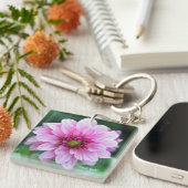 Dahlia Blume Schlüsselanhänger (Vorderseite rechts)