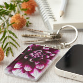 Dahlia Blume Schlüsselanhänger (Vorderseite rechts)